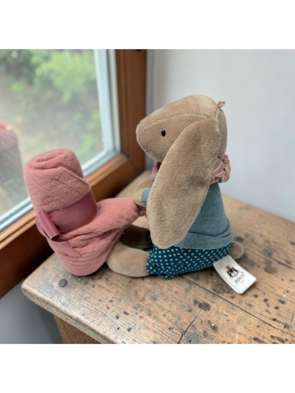 Jellycat Little Rambler Bunny Soother Lovey Blanket Plush Toy NWOT Baby Precious - Picture 8 of 8